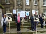 Silent Quaker protest at Conservative Party Conference